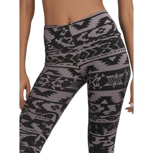 EXPRESS Leggings Womens Size S Black Grey Geometric Aztec Soft‎ Cotton Boho